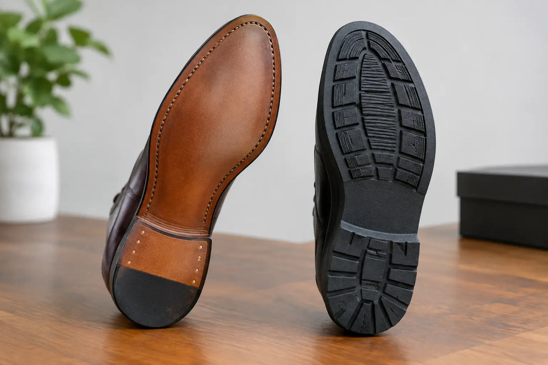 Leather Outsoles Versus Rubber Soles Explained